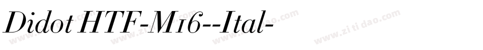Didot HTF-M16--Ital字体转换